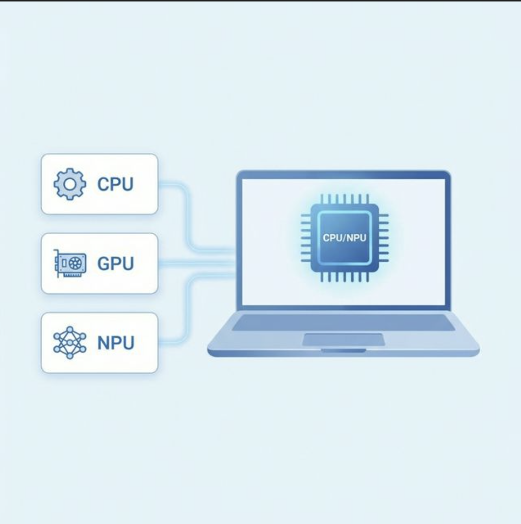 CPU vs GPU vs NPU - Local AI Processing